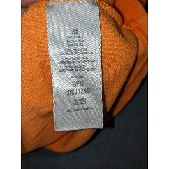 Boys Carter's moose orange camo loose fit pajamas set‎ size 4t - Picture 5 of 5